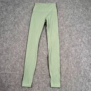 Lululemon Athletica Willow‎ Green Align 28" Full Length Pants Women's Size 2